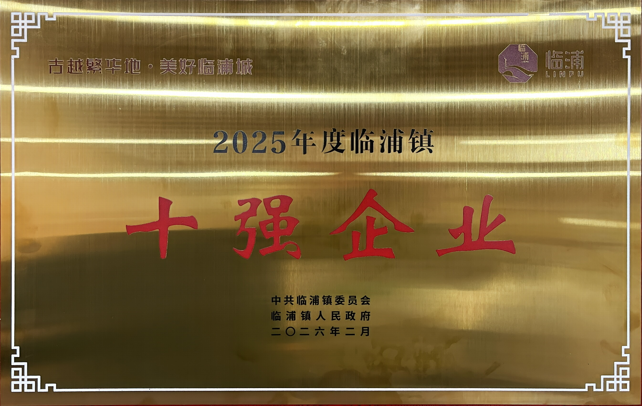 2025年度临浦镇十强企业